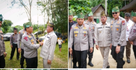 Kunjungan Kapolda Riau ke Muara Petai, Pastikan Pembangunan Jembatan Berjalan Optimal