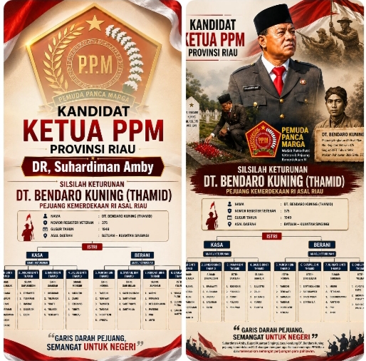 Darah Pejuang Mengalir Kuat, Suhardiman Amby Disebut Figur Paling Layak Pimpin PPM Riau