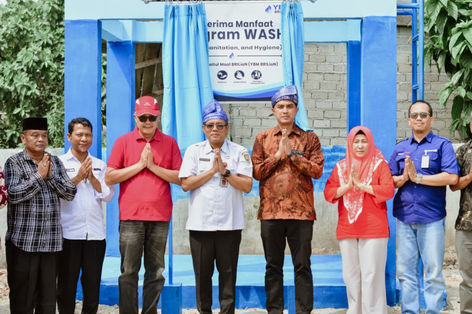 Akses Air Bersih Terwujud, YBM BRILiaN Resmikan Program WASH Pertama di Kuansing
