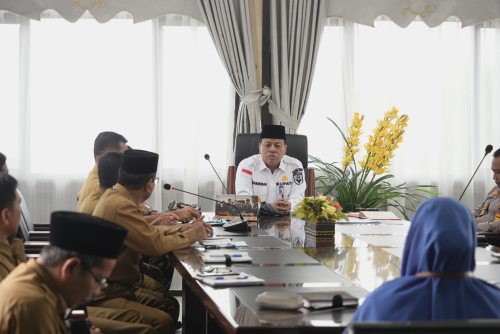 Pimpin Rapat Pembahasan Pengendalian Inflasi Daerah, Bupati Harap Cepat Teratasi Sebelum Hari Raya Idul Fitri.