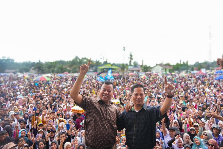 Gelar Kampanye Akbar, Paslon Suhardiman -Mukhlisin Disambut Antusias Masyarakat Sungai Sirih