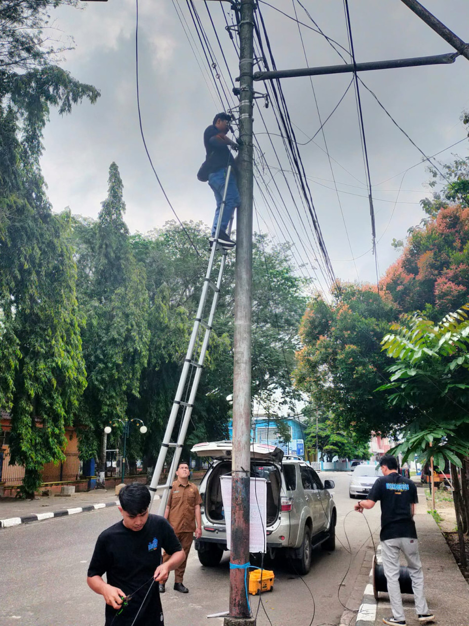 Cepat Tanggap Terima Aduan MPP, Tim Reaksi Cepat Kominfo Kuansing Berhasil Lakukan  Pemulihan