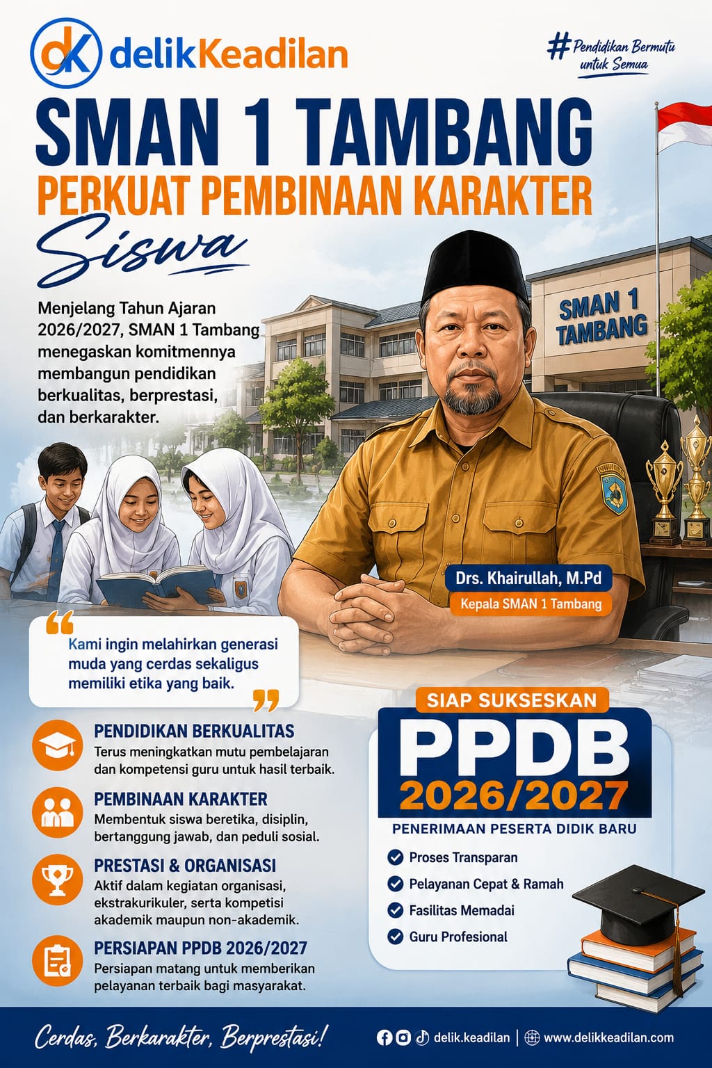 SMAN 1 Tambang Fokus Bentuk Generasi Cerdas dan Berkarakter Sambut Tahun Ajaran Baru 2026/2027