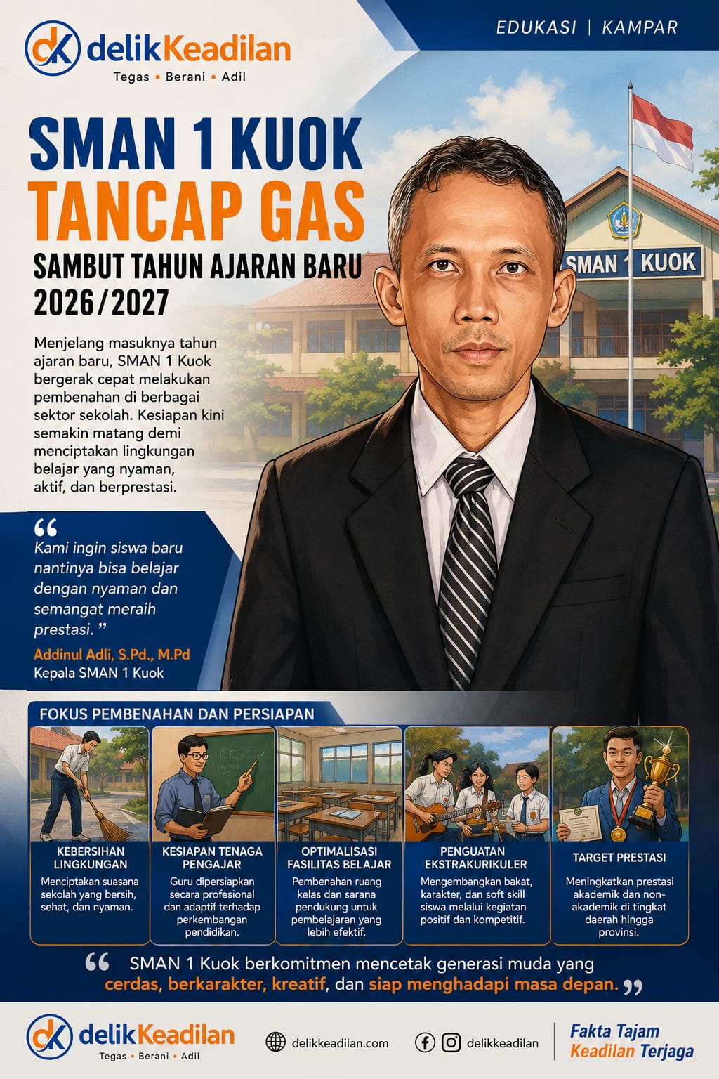 SMAN 1 Kuok Tancap Gas Sambut Tahun Ajaran Baru 2026/2027, Fokus Cetak Generasi Berprestasi