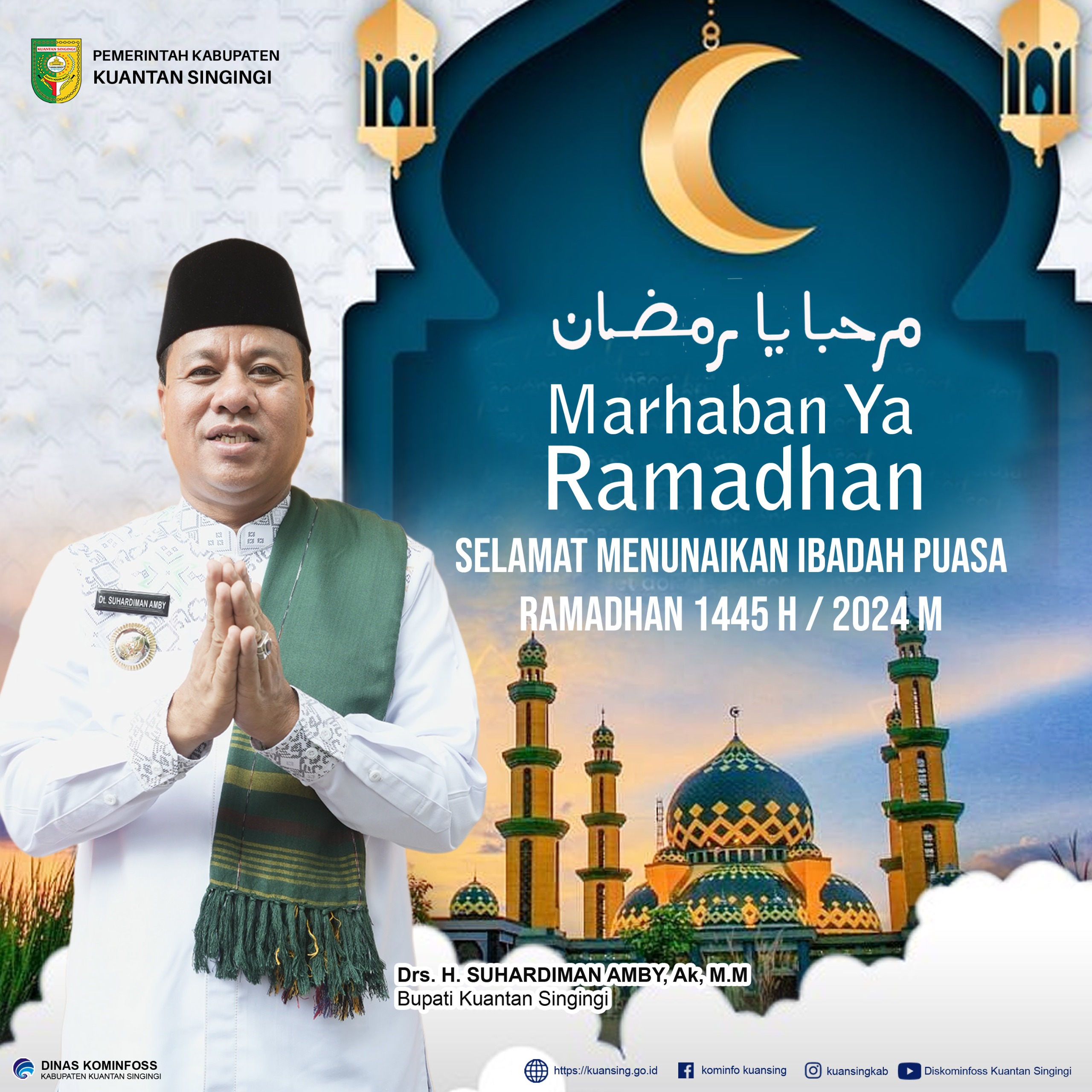 Ucapan Ramadhan Bupati Kuansing H Suhardiman Amby